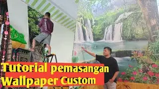 cara pemasangan wallpaper custom