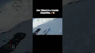 Mickael Bimboes going over 130km/h in a Freeride Competition 🚀😳 #30XtremeVerbier