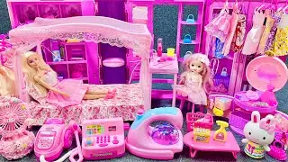 11 Minutes Satisfying with Unboxing Barbie Princess Bed & Wardrobe Collection Toys Review | ASMR