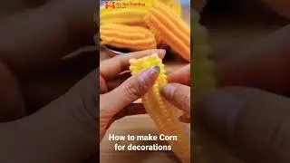 How to make Artificial Corn for Decors # Crafts #arts #shorts 😍😳