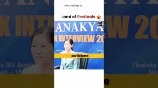 Land of Festivals 🎪 / Upsc Interview / Mock Interview #shorts #festival #nagaland