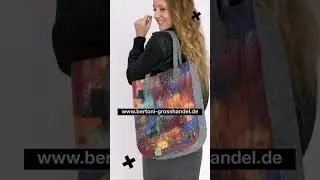 Gro&szlig;e Shopper, Filztaschen mit buntem Druck |  Wir bieten auch den Druck Ihres Firmenlogos an!