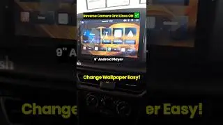 🚗 Maruti Suzuki 9'' Android Reverse Camera Grid Lines ON ✅ | Change Wallpaper Easy! 🖼️📱 #QuickTips