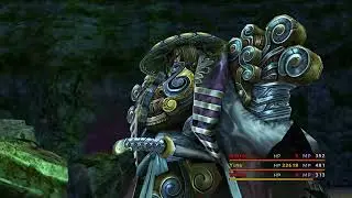 Final Fantasy X HD Remaster - Cavern Of The Stolen Fayth - Dark Yojimbo - Fight 2 - PlayStation 4