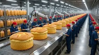 Inside the Sponge Cake Factory: From Batter to Cake | The Complete Production Process