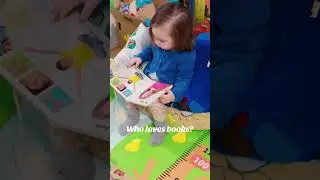 Baby loves books. Books for toddlers. Book time. Cute baby video. #littlebookworms #kidsread