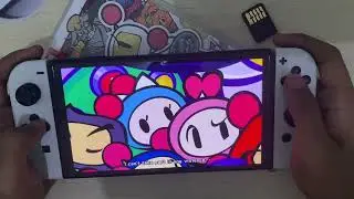 First Time Unboxing and Playing Super Bomberman R on Nintendo Switch OLED