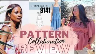 SIMPLICITY 9141 PATTERN REVIEW WITH THE TWILIGHT STITCHER, SEW A SPRING SHIRRED DRESS 👗