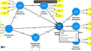 SmartPLS 4: КОРРЕКЦИЯ Рефлективная модель эндогенных факторов высшего порядка