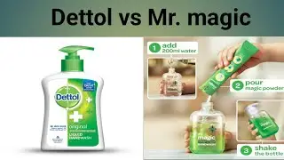 Dettol vs Mr magic instant hand wash #yt shrts #experimentzone