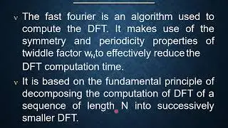 Decimation in Time & Decimation in Frequency