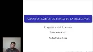 PD. Clase 6 - Aspectos básicos de teoría de la relevancia
