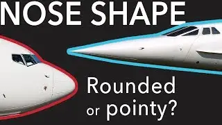 Aircraft Noses. Boeing vs Airbus and Rounded vs Pointy.