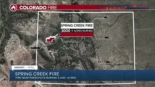 Spring Creek Fire burned 3,000 acres