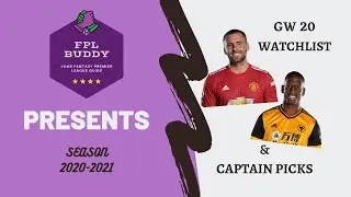 FPL GAMEWEEK 20 WATCHLIST & CAPTAIN PICKS | FANTASY PREMIER LEAGUE 2020-2021 | FPL TIPS & TRICKS |