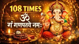 Om Gan Ganapataye Namah 108 Times | Powerful Ganesh Mantra for Success & Removing Obstacles