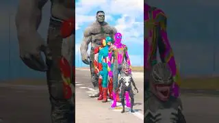 MULTIPLE SUPER HERO VS BLACK PANTHER PUNCH 👊👊 BATTLE MATCH WHO IS STRONGEST 💪 #70 #shorts