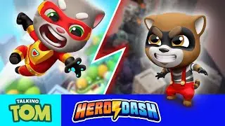 Talking Tom Hero Dash - Discover all the heroes - New ULTRAHERO - All BOSSES Superworld - Gameplay
