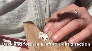 Tutorial- How to saw sharp angles with a jewelers saw