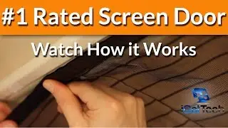 Magnetic Screen Door - Magic Mesh -  Screen Doors - Retractable Door  - Instant Bug Mesh