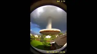 Home Security Camera Captures Tornado Destroying Buildings in Seconds! #viral #tornado #epic #yt