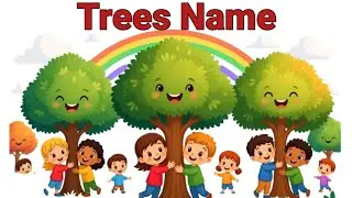 Trees Name for Kids 🌳🍎 | Learn 20 Trees with Pictures | Preschool Learning