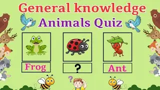 General knowledge animals quiz for kids| Animals quiz for kids| Easy G. K. questions and answers|