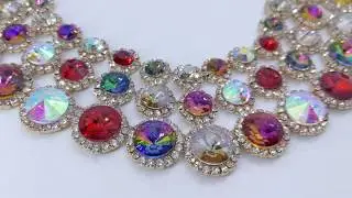 FASHION RUNWAY HIGH END FABULOUS STATEMENT NECKLACE EARRINGS JEWELRY CRYSTALS BLING DRAG QUEEN ASIAN