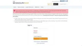 Missouri Bar Practice Portal Password Reset Tutorial