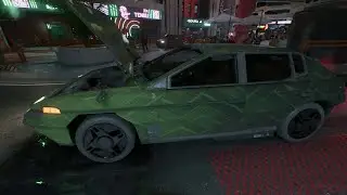 Cyberpunk 2077 Night City Driveround #3 - Mizutani Hozuki MH2 - Night FM - 5700X3D 9070 XT