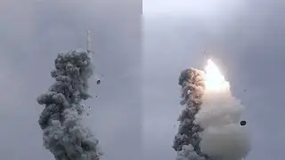 Long March-11 launch seen from the sea platform