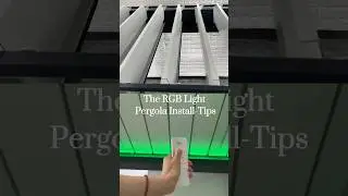 The RGB Light Pergola Install-Tips💡 #AlunoTec #pergola #gazebo #installation #professional #match