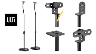 ULTi Height Adjustable Universal Speaker Floor Stands - Unboxing & Installation