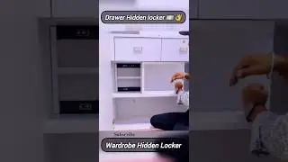 Wardrobe Safety Hidden locker 💯🥰👌 #locker #HiddenLocker #SecretStorage #woodworking  #shorts