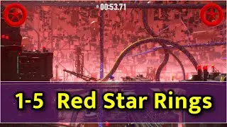 Sonic Frontiers - 1-5 All Red Star Rings