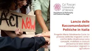 Lancio delle Raccomandazioni Politiche in Italia - Progetto Mig.Pro.