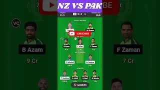 NZ vs PAK Dream11, NZ vs PAK Dream11 Team Prediction, Newzealand vs Pakistan T20i Dream11 Team Today