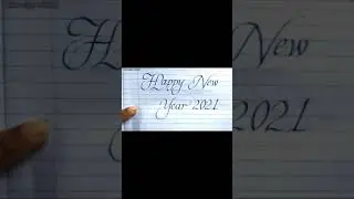 Happy New Year 2021 | #Short |Italic calligraphy