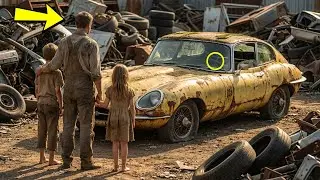 El padre viudo compró por $1 dólar un auto olvidado en el deshuesadero — pero algo lo cambió todo