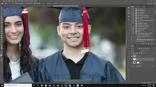 Object Select, Marching ants, drag and drop.  Photoshop CC 2020