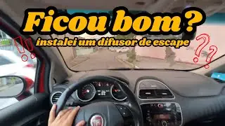 Ser&aacute; que ficou bom? - Instalei um Difusor de Escape no Punto Sporting 2013 - RJ
