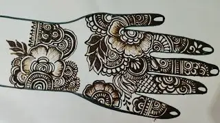 Dubai Latest Gulf Mehndi Design 2026 with Intricate Leaf and Checks Henna – Step by Step Tutorial
