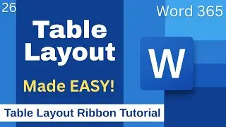 Master the Table Layout Ribbon in Microsoft Word | Full Practical Tutorial