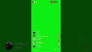 Instagram live green screen effect