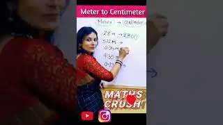 How to convert meter to centimeter | Meter to Centimeter conversion #fun  #shorts #trending #ssc