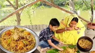 গ্রাম্যপদ্ধতিতে খুব সহজে,অল্প উপকরণে চিকেন বিরিয়ানি রেসিপি,এটা যে কেউ বানাতে পারবে||chicken biriyani