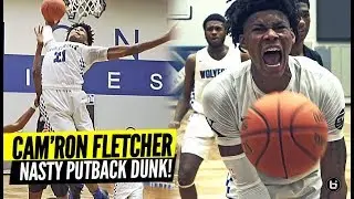 CAM'RON FLETCHER NASTY PUTBACK DUNK IN VASHON HOME OPENER!! KENTUCKY COMMIT DOUBLE-DOUBLE!