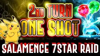 Pikachu ONE SHOT Salamence 7 Star Raid Pokemon Scarlet & Violet - ONE HIT K.O. strat with 4 players