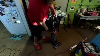 Dyson Ball Animal 3 Vacuuming A Customer's Living Room