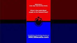 MRCS Part A Recalled Exam Questions